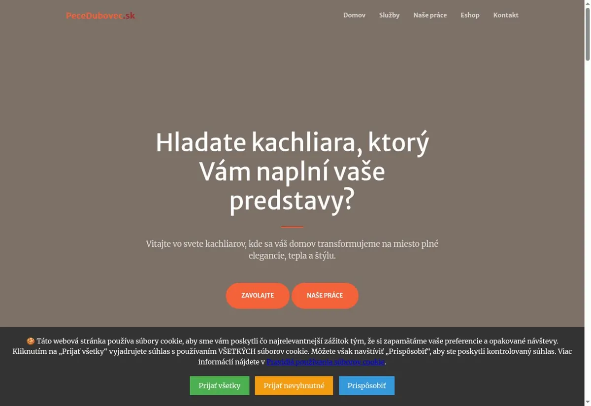 Web Pece Dubovec